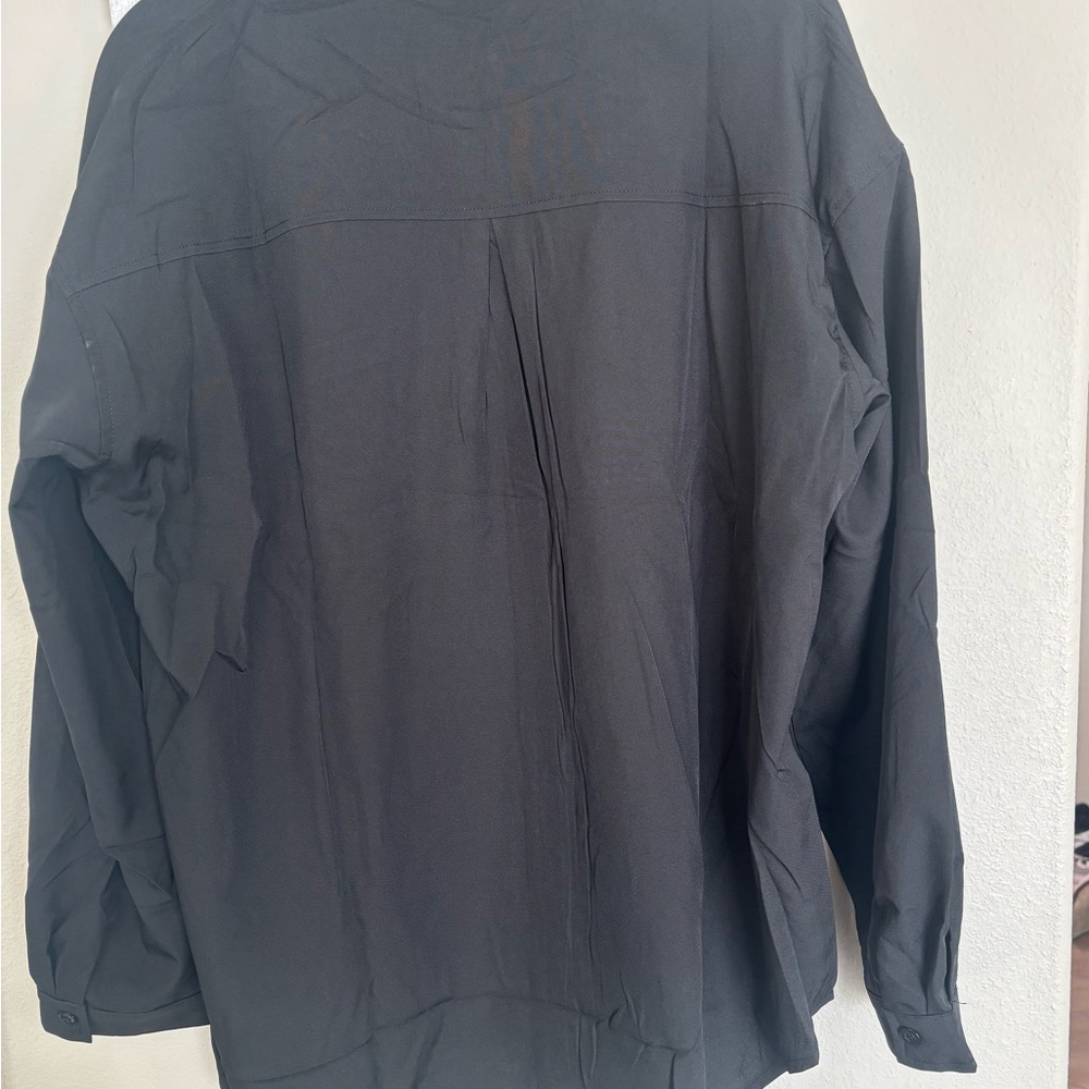 Classic Black Button-Up Shirt